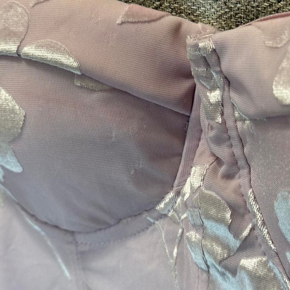 Steve Madden Corset Y2k Baby Pink Top Size Large - Picture 6 of 6